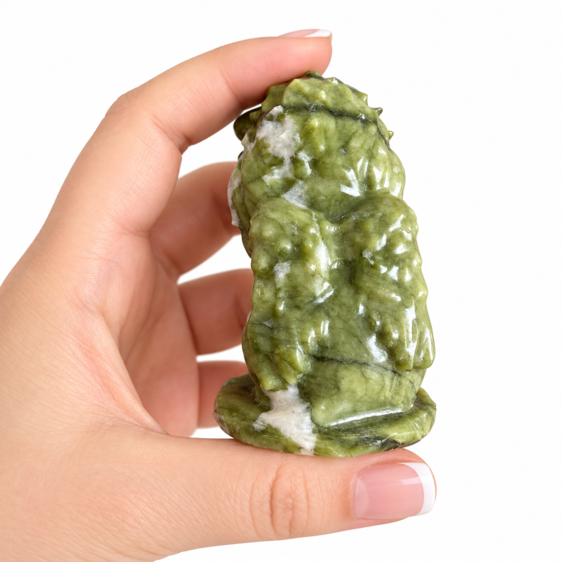 Gr�n Jade L�ve m. Vinger 