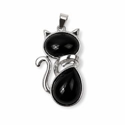 Sort Obsidian kattevedh�ng 