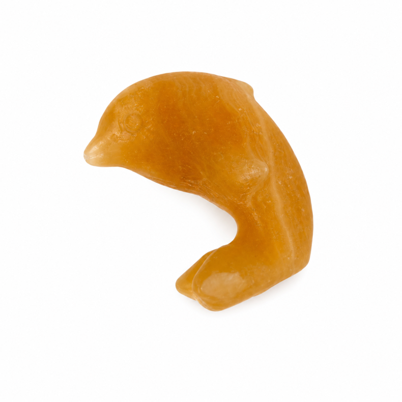 Orange Calcit delfin 
