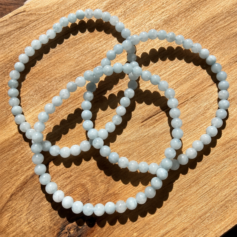Akvamarin Armb�nd 4mm
