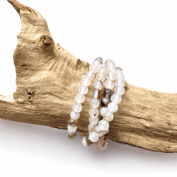 Natur Agat, Armb�nd 6mm