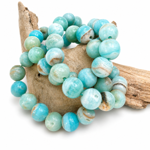 Caribisk Calcit armb�nd 10mm.