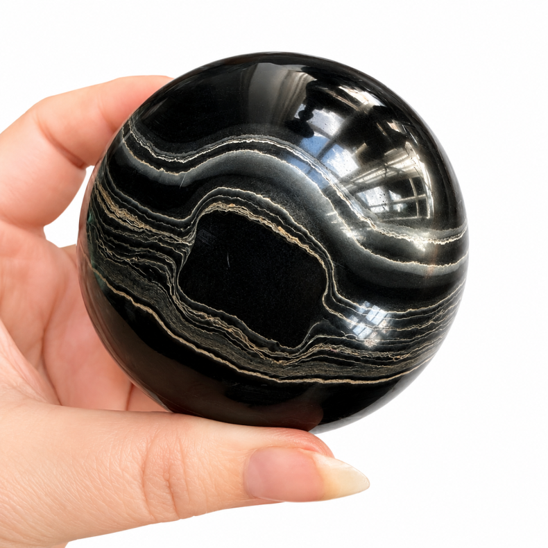 Sort Onyx kugle B 