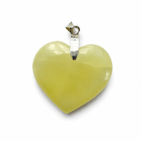 Lemon Calcit Hjerte vedh�ng 