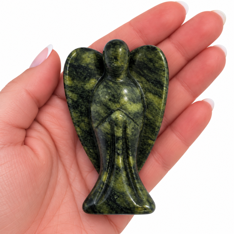 Gr�n Serpentin Engel stor