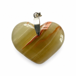 Gr�n Onyx Hjerte vedh�ng 