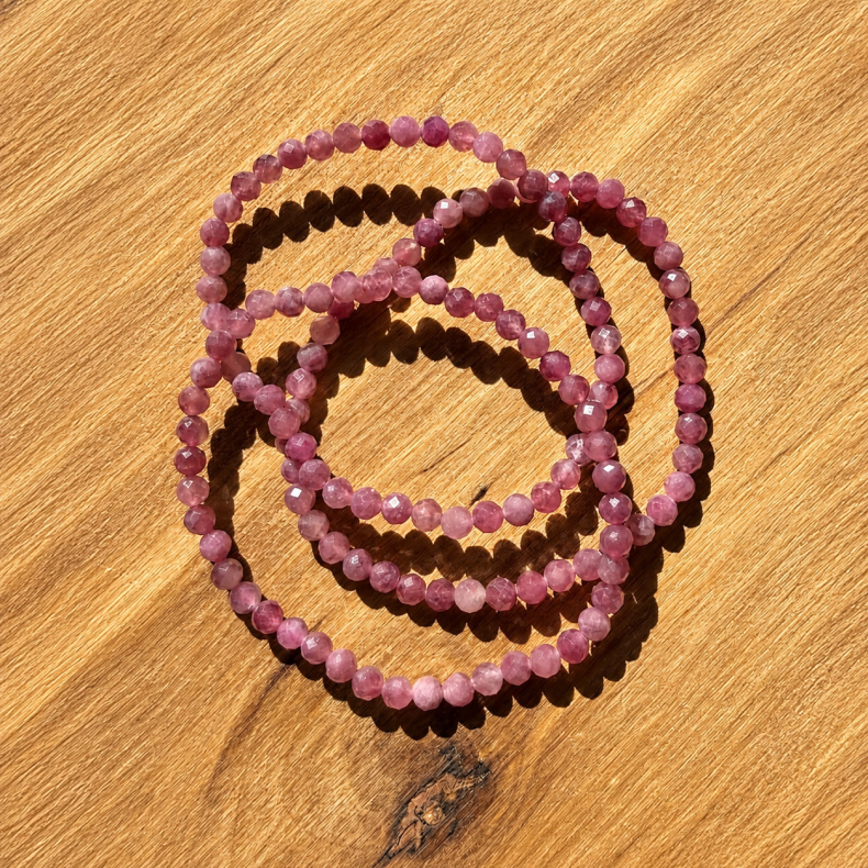 Pink Turmalin, Armb�nd 4mm 