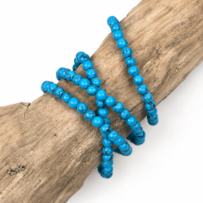 Bl� Howlit armb�nd, 6 mm perler
