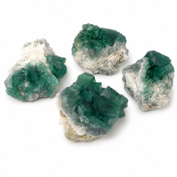 Gr�n fluorit, Klynge