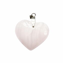 Pink Calcit Hjerte vedh�ng 