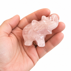 Rosakvarts elefant 