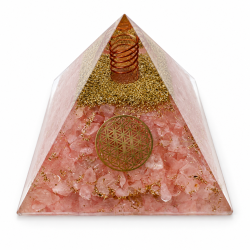 Rosakvarts i Orgine Pyramide 