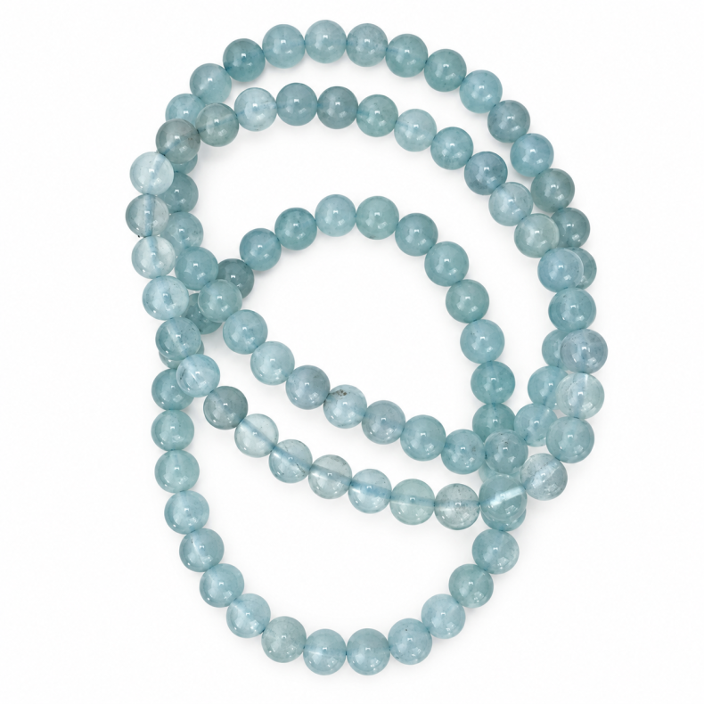 Aquamarin armb�nd 6mm