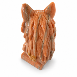 Orange Calcit Ulve Hoved 