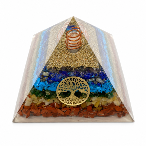 Chakra sten i Orgone Pyramide 