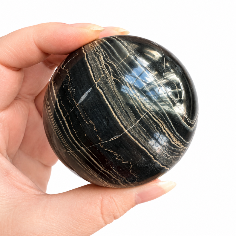 Sort Onyx kugle B 