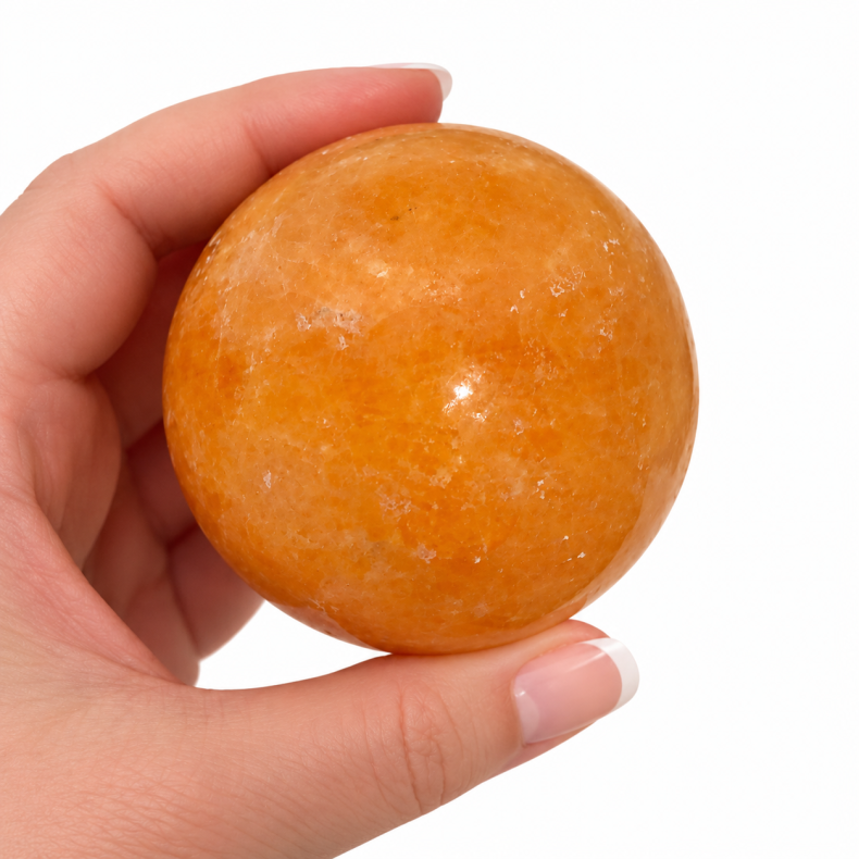 Orange Calcit, kugle asos 