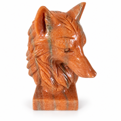 Orange Calcit Ulve Hoved 