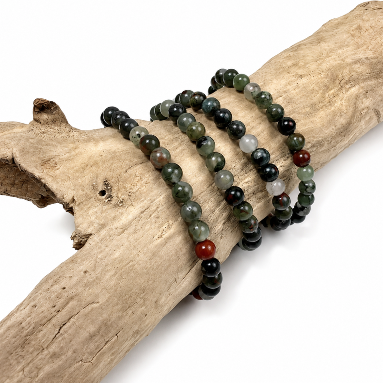 Afrikansk blodsten armb�nd 6 mm