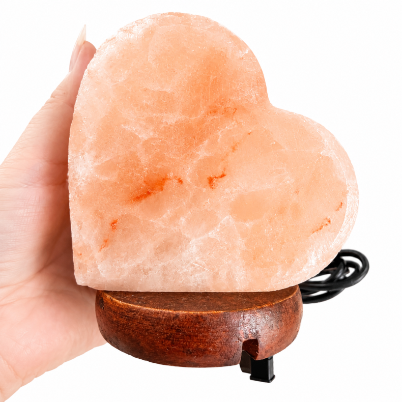 Himalaya salt hjertelampe til usb