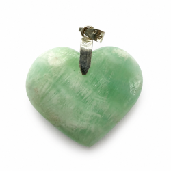 Pistacie Calcit Hjerte vedh�ng 