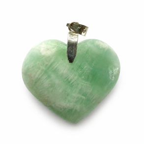 Pistacie Calcit Hjerte vedh�ng 