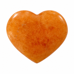 Orange Calcit, hjerte asos. 1 