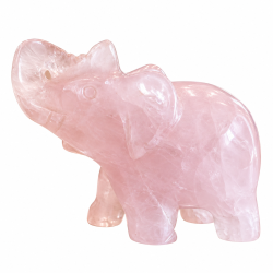Rosakvarts elefant 