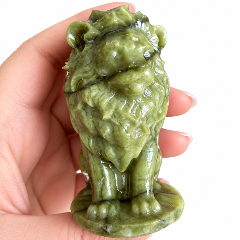 Gr�n Jade L�ve m. Vinger 