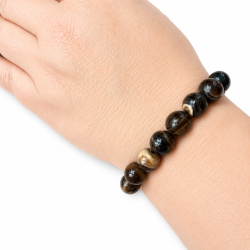 Chokolade Calcit armb�nd 10mm