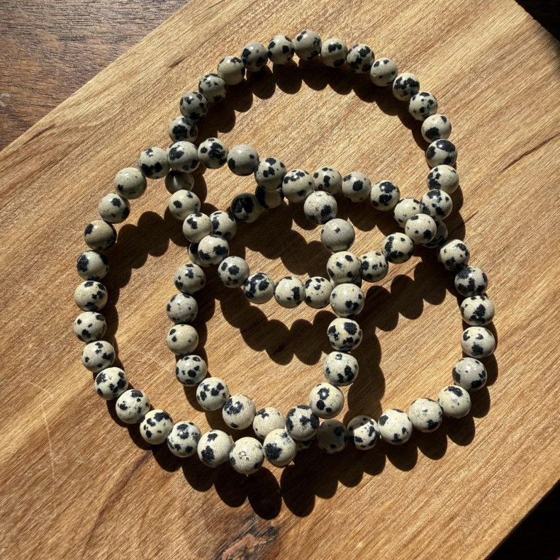 Dalmatisk Jaspis Armb�nd 6mm 