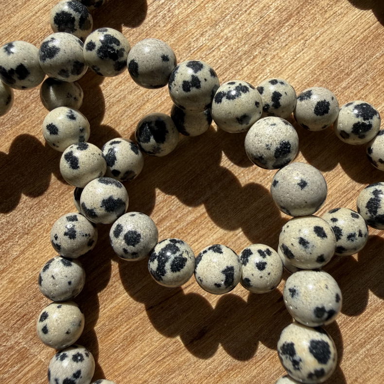 Dalmatisk Jaspis Armb�nd 6mm 