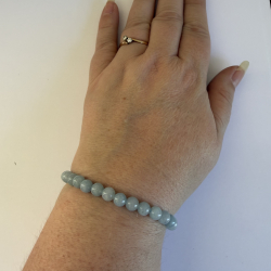 Akvamarin Armb�nd 6mm