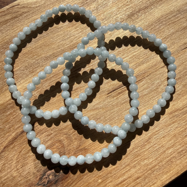 Akvamarin Armb�nd 4mm