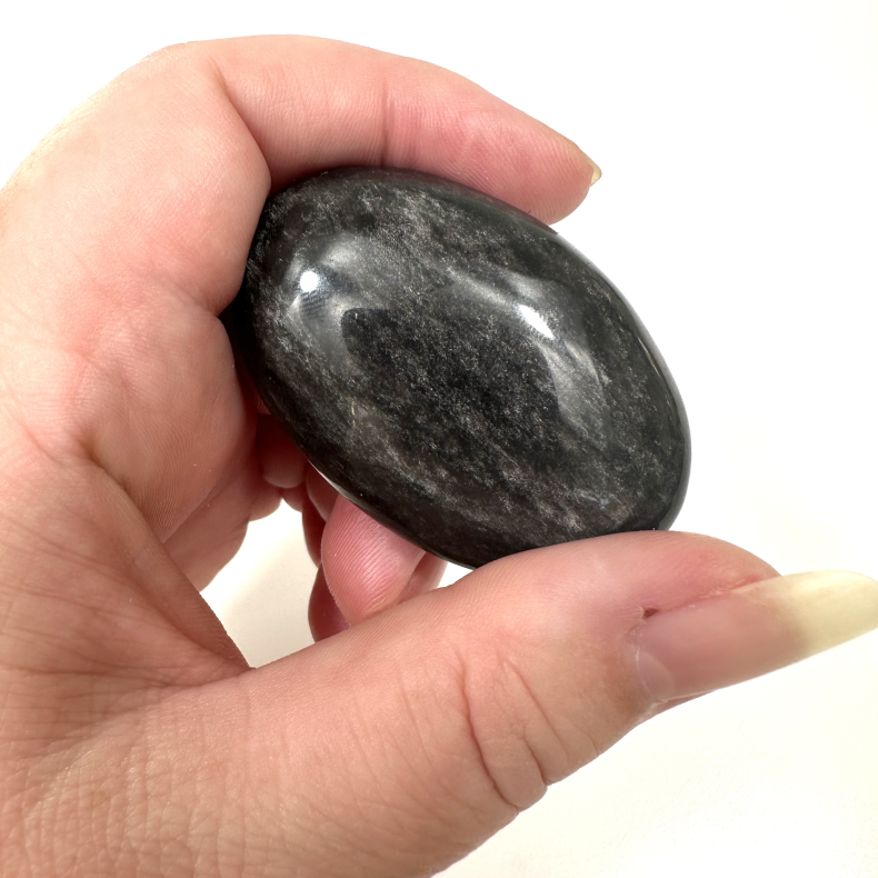 Slv Obsidian Palmstone