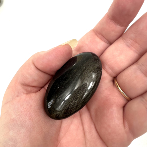 Guld Obsidian Palmstone