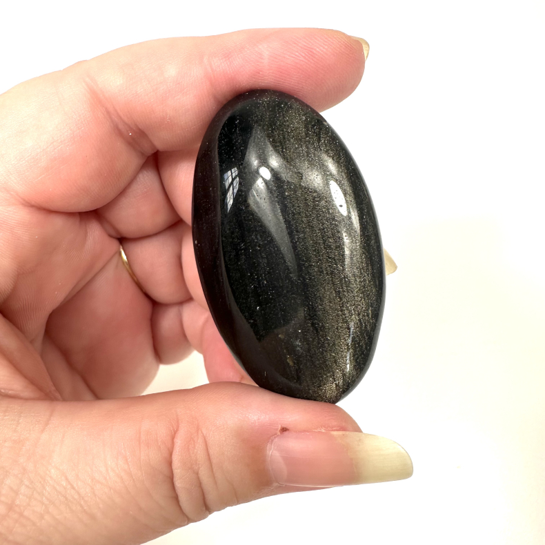 Guld Obsidian Palmstone