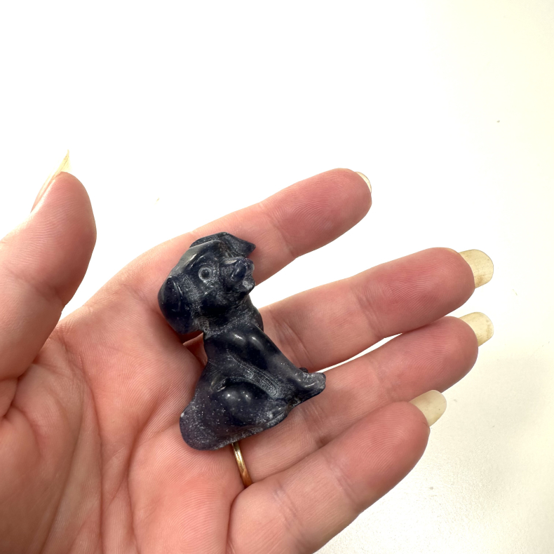 Bl Aventurin stor hund 