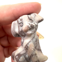 Pink Zebra Jaspis stor hund 