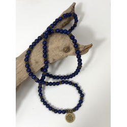 Lapis Lazuli lang halsk�de 6 mm. 