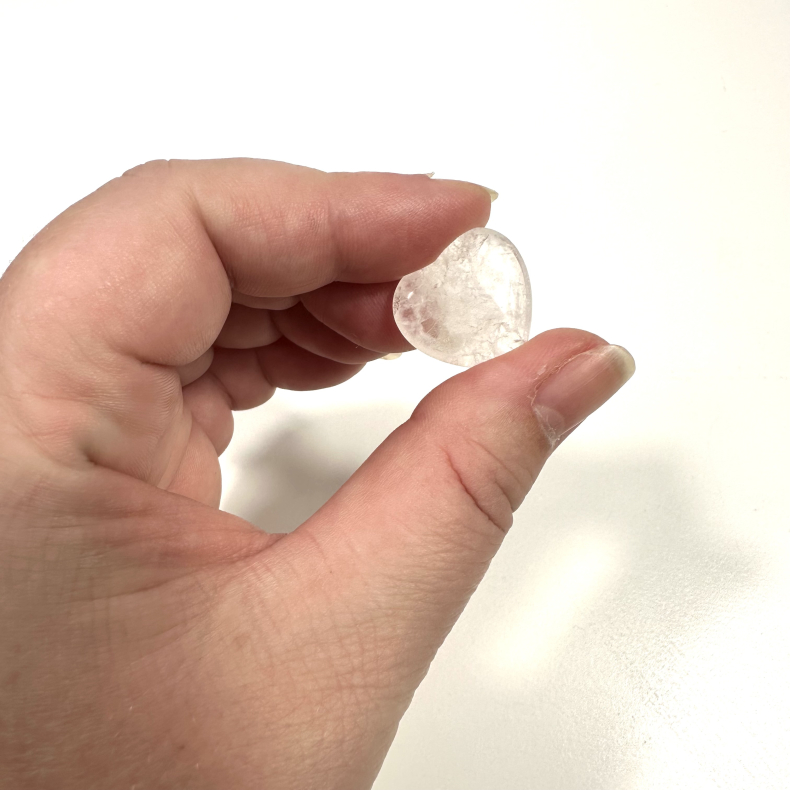Bjergkrystal mini hjerte 