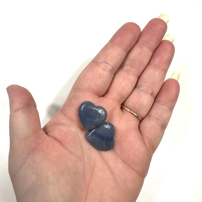 Bl Aventurin mini hjerte 