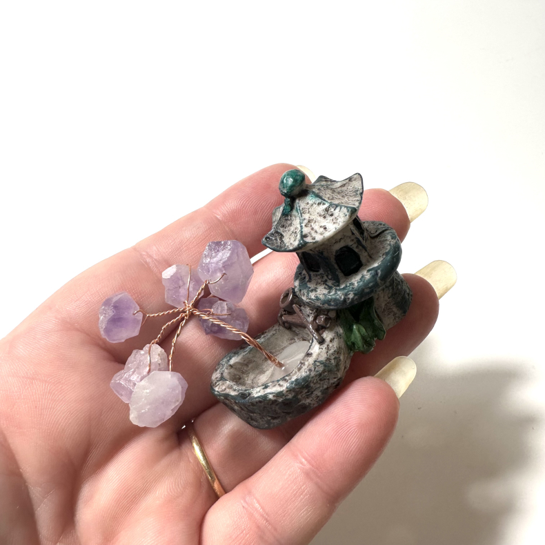 Ametyst tr p lille hus til rgelse 