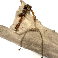 Tigerje armbnd, med chips og snor 