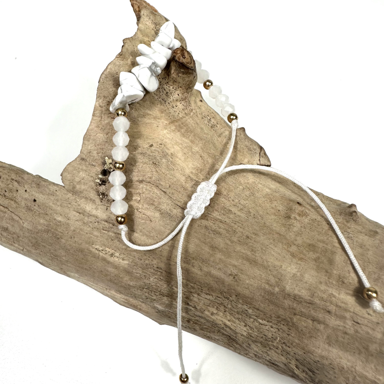 Howlit armbnd, med chips og snor 