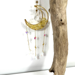 Citrin krystaller i m�ne oph�ng m. Prismer 