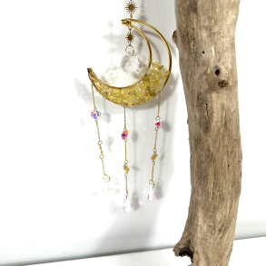 Citrin krystaller i m�ne oph�ng m. Prismer 