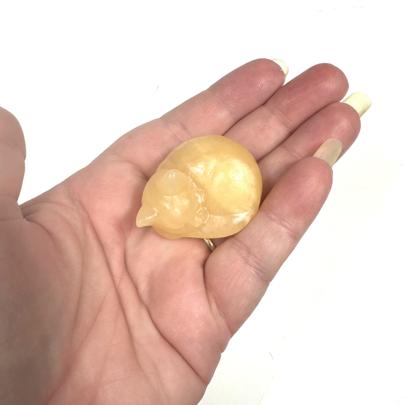 Gul Calcit sovende kat 