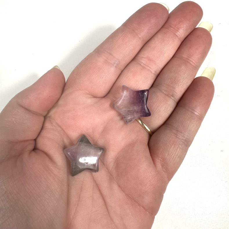 Regnbue Fluorit, mini stjerne 