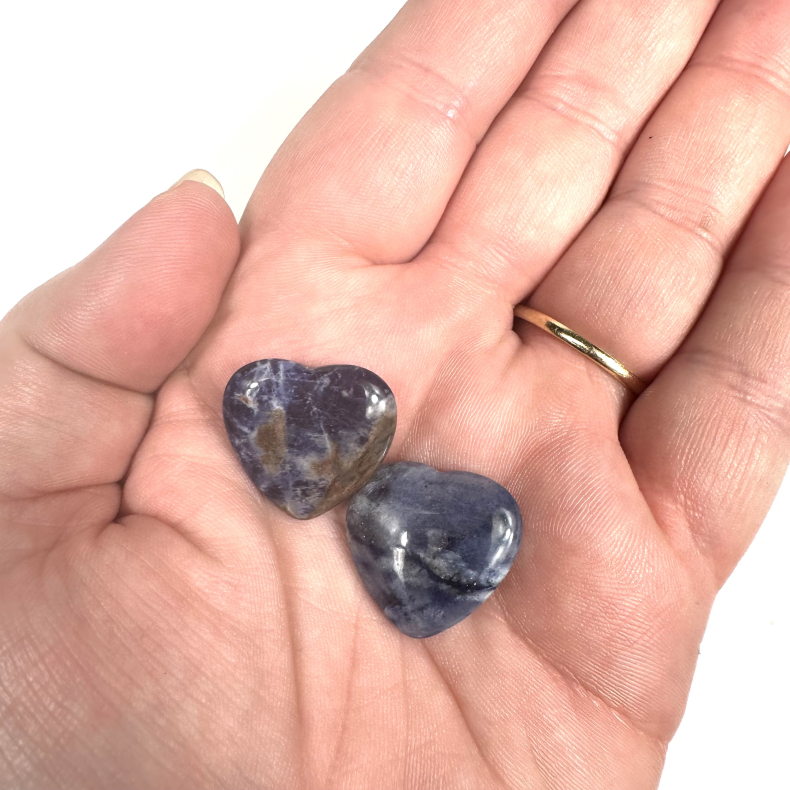 Sodalit, mini hjerte 